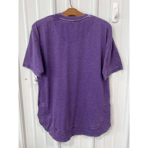 Louisiana State University Tigers Presbox Sz Small Purple Burn Wash Poncho Tee - Picture 2 of 6